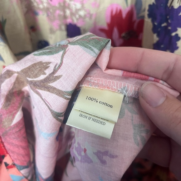 Dylan Anthropologie extra small multi-coloured midi tiered bird floral skirt - Picture 7 of 8